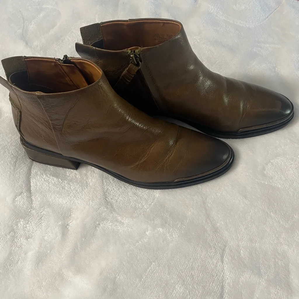 Franco Sarto Men's Tan Leather Boots - Image 2
