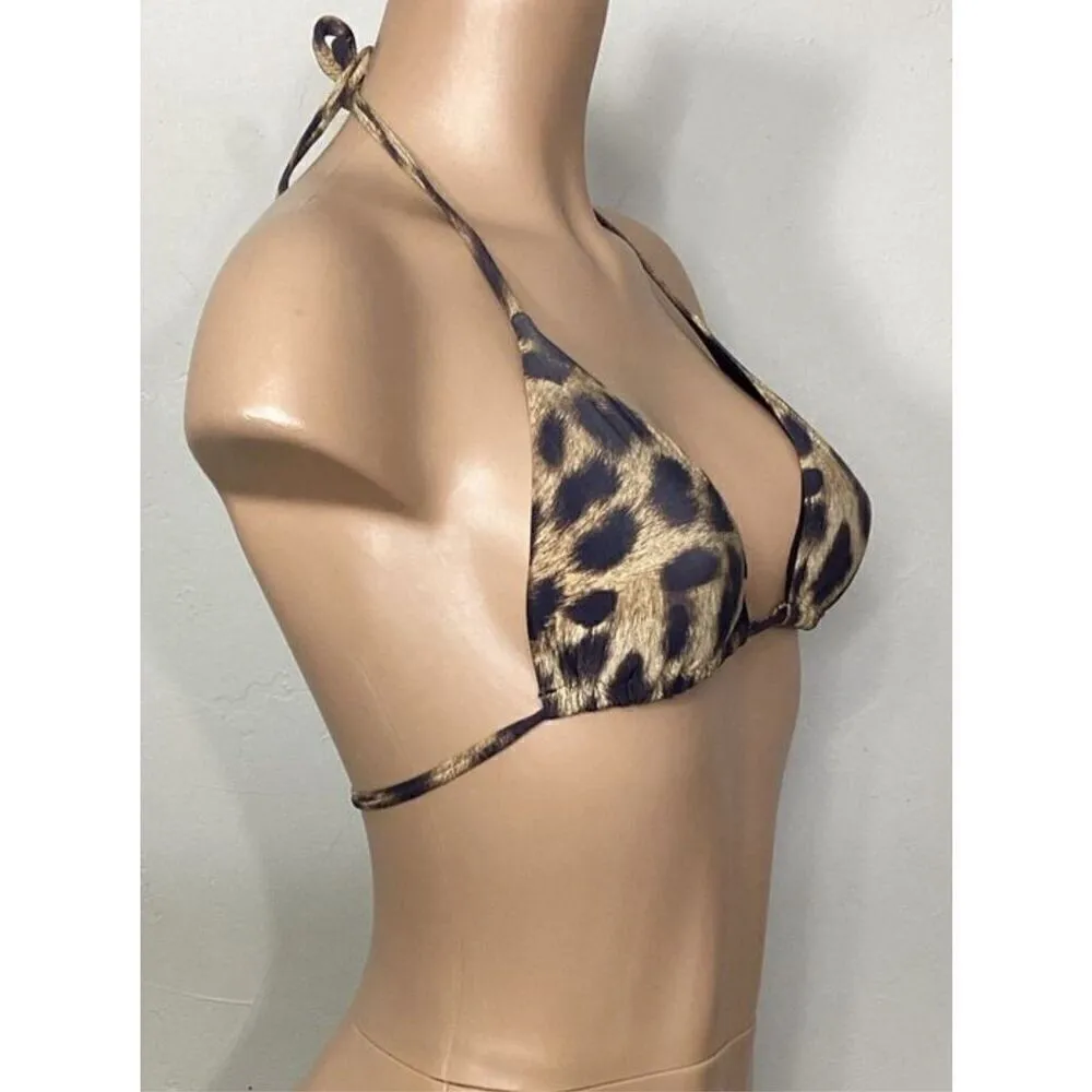 New. Pilyq cheetah bikini top. Small - Image 3