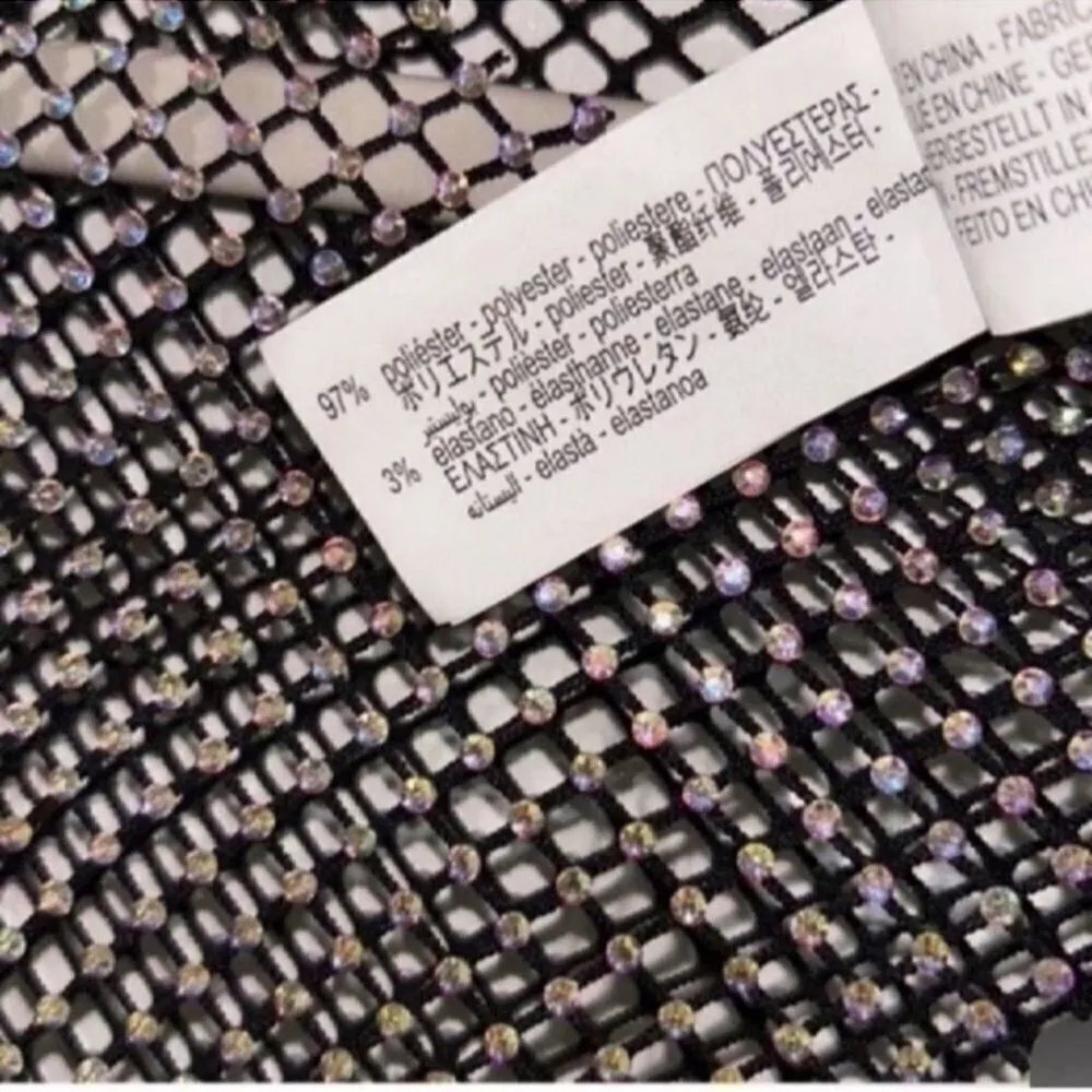 Zara Black Studded Multicolored Mesh
Bodysuit(Size Small) - Image 9
