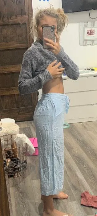 Light blue Wide Leg Pants - Image 2