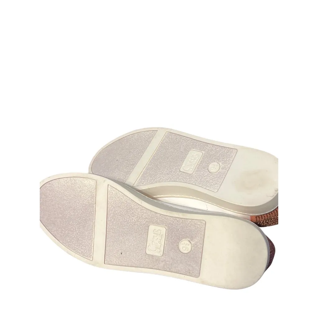 Circus Sam Edelman Flamingo Embellished Sneakers Shoes White Pink Lace Up 9.5 - Image 7