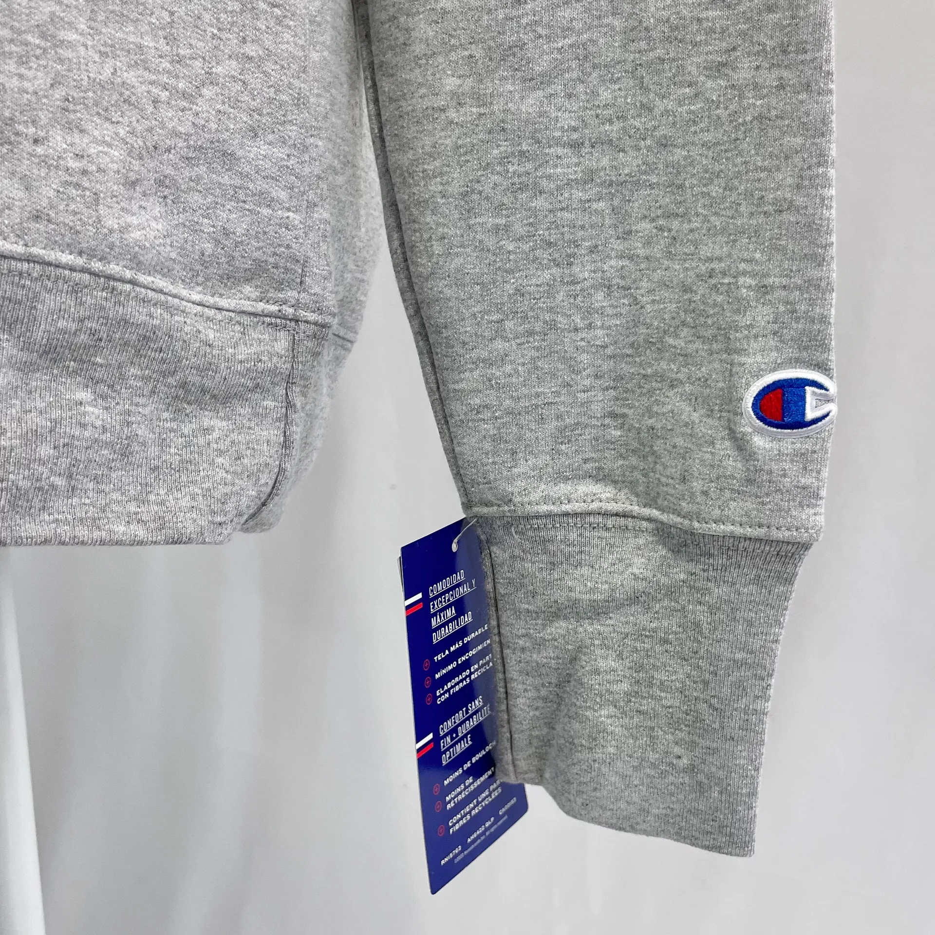 New  Logo Fleece Classic Crewneck Sweatshirt Heather Grey - Image 8