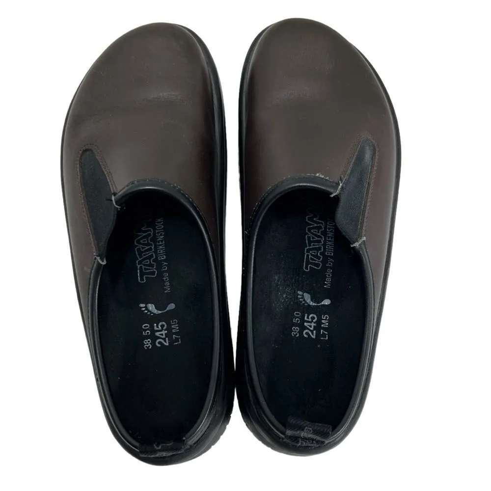 Birkenstock  Tatami Brown Leather Clog Mule - Image 7