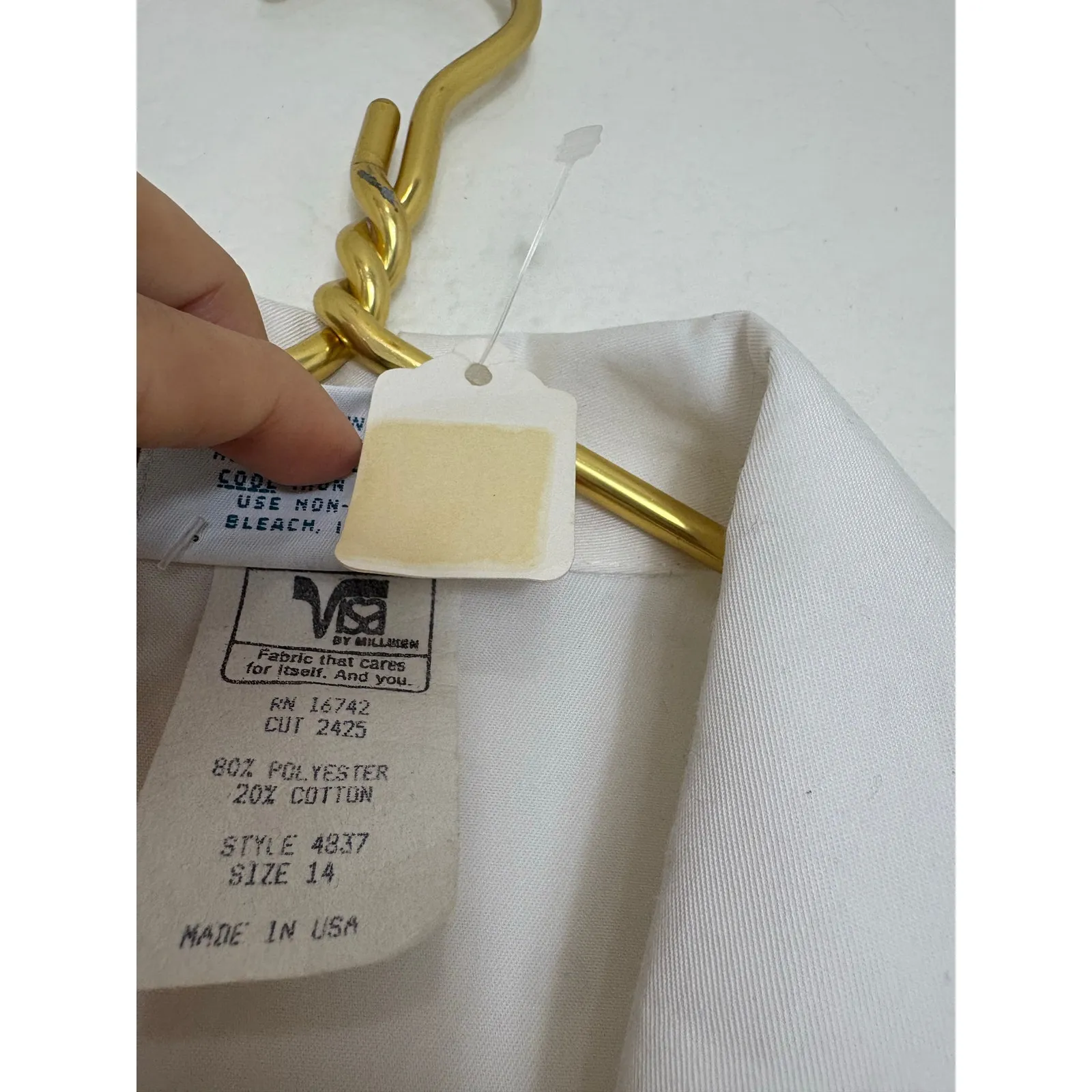 Deadstock Vintage 80s Diane Von Furstenberg Monogram Blazer Size 14 Preppy - Image 6