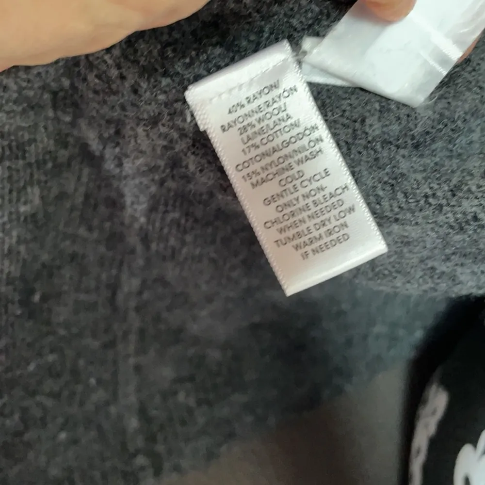 ANN TAYLOR LOFT Gray Cardigan Size Large - Image 7