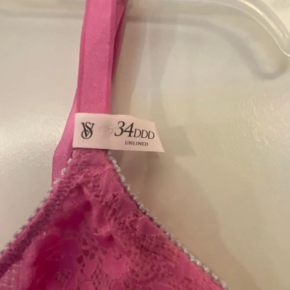 Victoria’s Secret bra unlined Demi bra, size 34DDD - Image 4