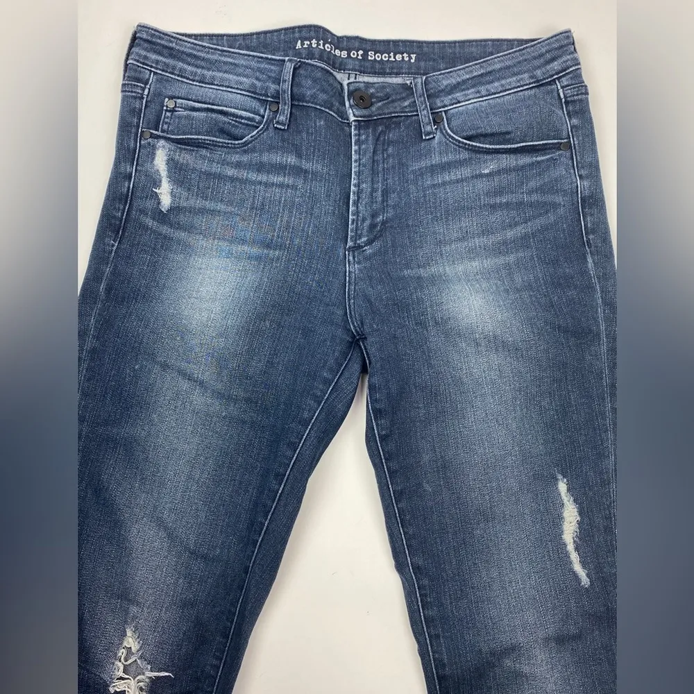 Articles of Society Dark Wash Sarah Dusk Distressed Jean Size 30 - Image 3