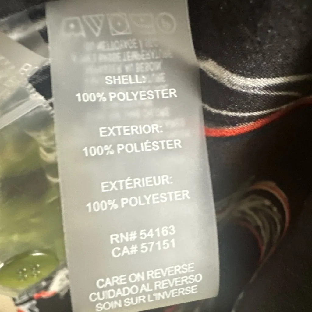 KARL LAGERFELD PARIS Black Blouse with Orange and White Accents. - Image 10