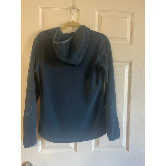 Title Nine Women's Full Zip Fleece Hoodie Stretch Long Sleeve Blue  Size Small - Image 2