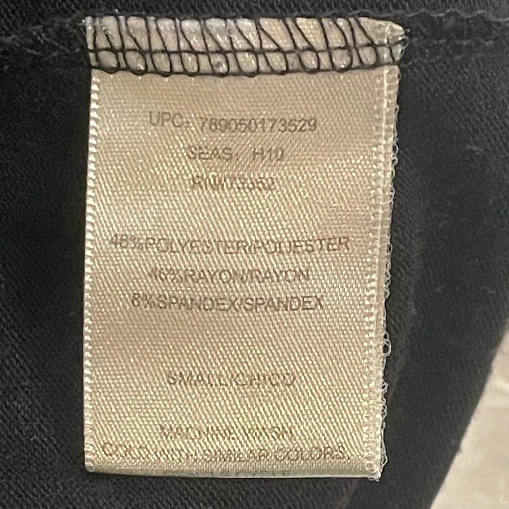 It’s Our time black short sleeve sweater top cowl neck shirt dress tunic small - Image 6