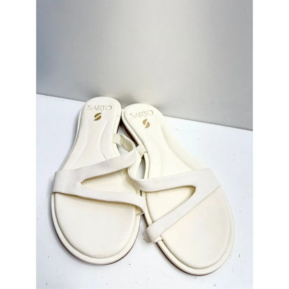 Sarto‎ by Franco Sarto Sandals Womens Size 6.5 Leather Gwyneth Slip On Shoes - Image 5