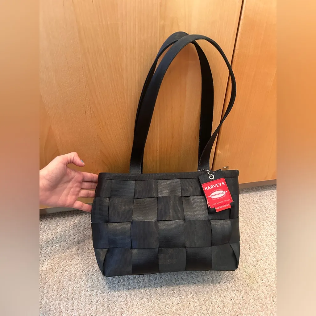 Harveys Black Checkered Tote - Image 2