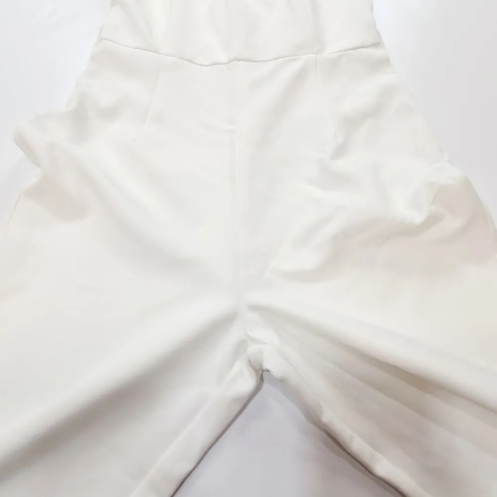 Superdown Naomi Belted Jumpsuit in White Medium - Image 4