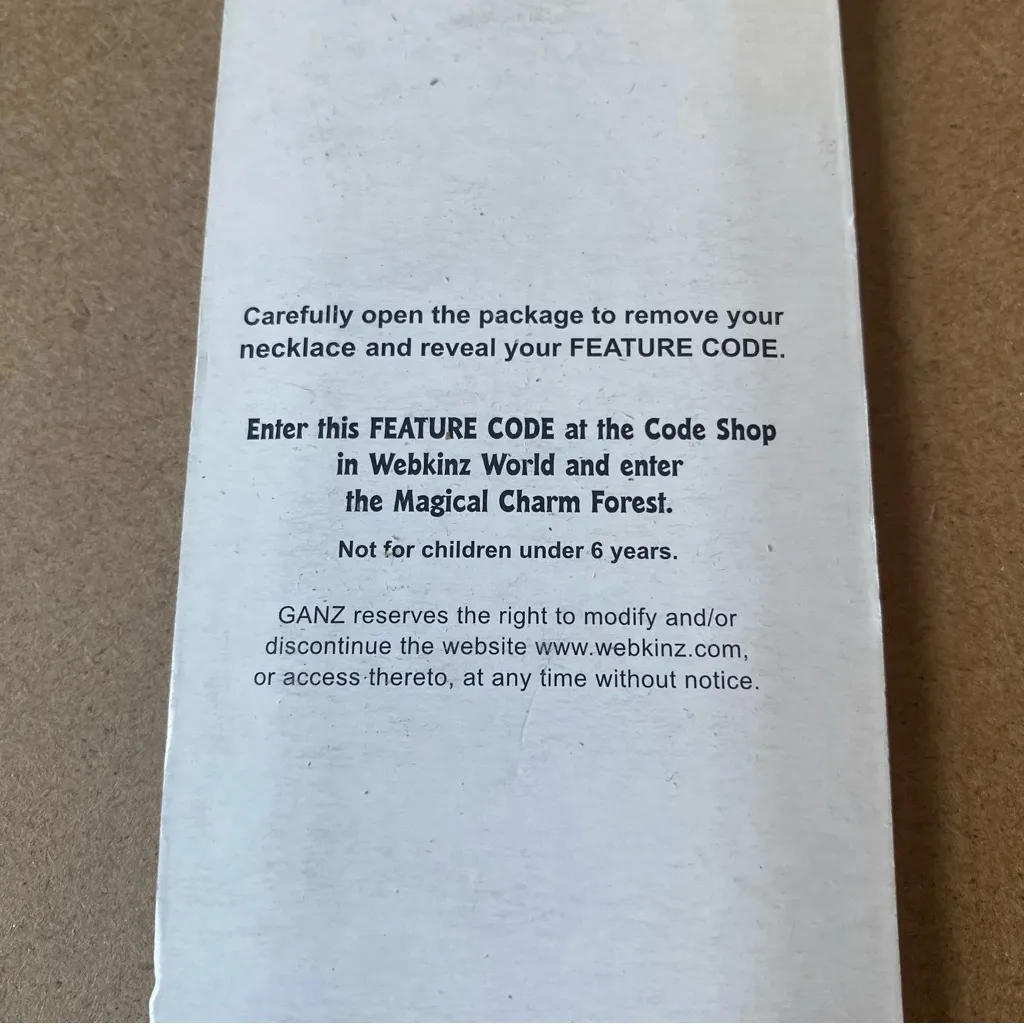 NIB GANZ Webkinz Collectible Silver 16” Necklace - Image 5