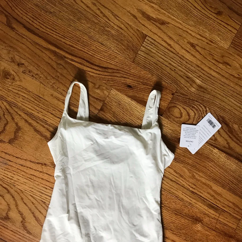 Cream Bodysuit NWT White Size M - Image 2