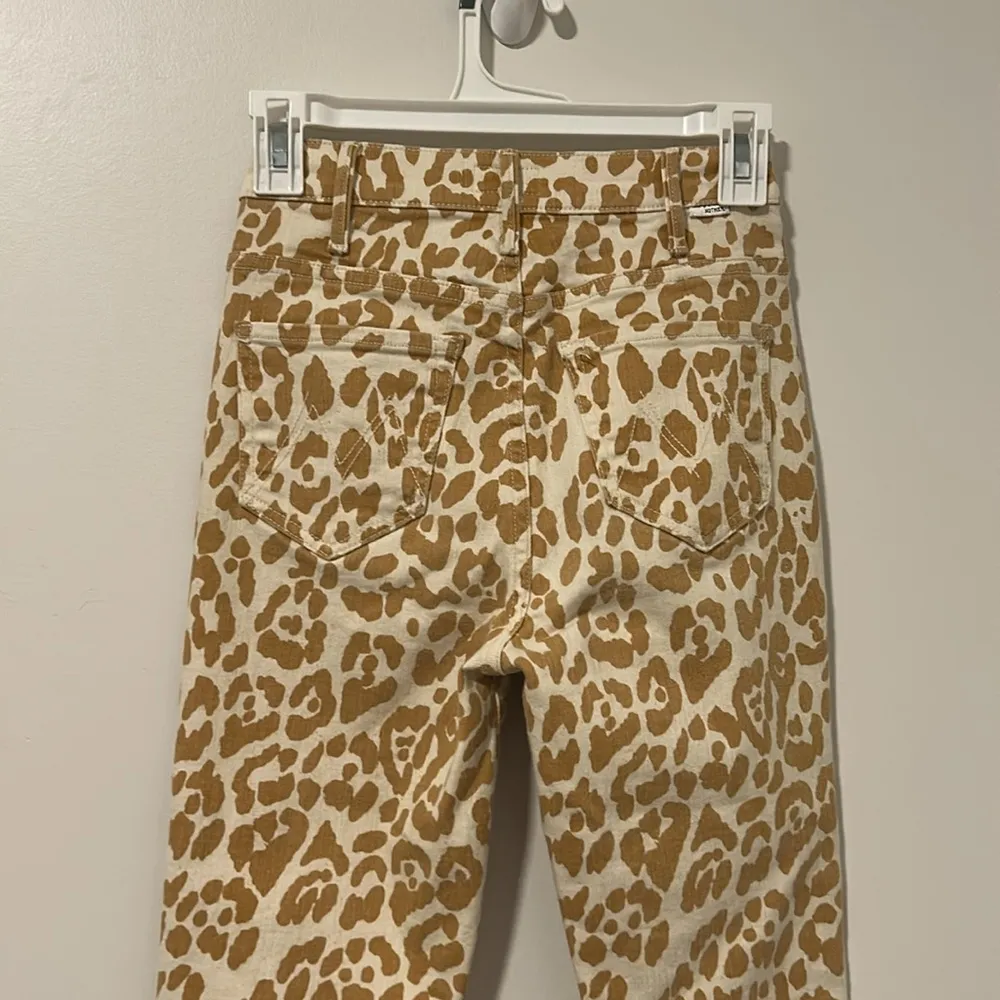 MOTHER Cheetah Leopard Prints The Hustler Ankle Fray Jeans Size 25 - Image 5