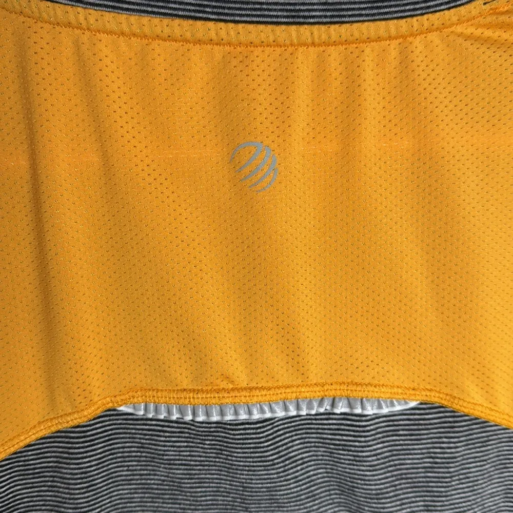 MPG Athletic Vented Running Short Sleeve Gray Orange fitted t - Image 7