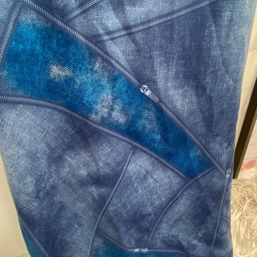 Women’s Tank Midi Dress with Patchwork Denim Print - Image 4