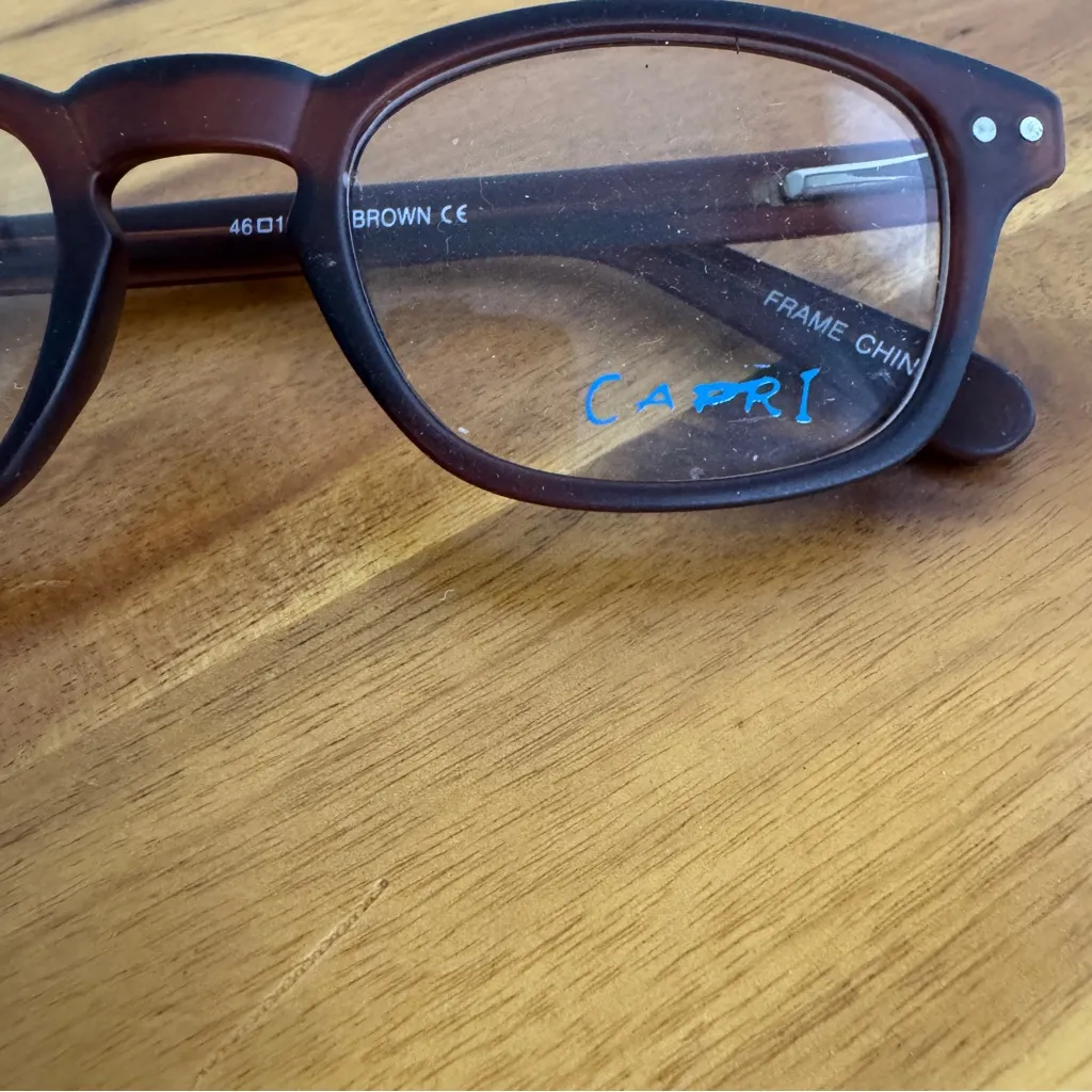 Capri Depp brown full frame eyeglasses frames - Image 2