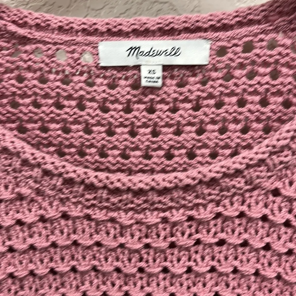Madewell Open Stitch Austen Pullover Sweater XS in Rose - Image 4