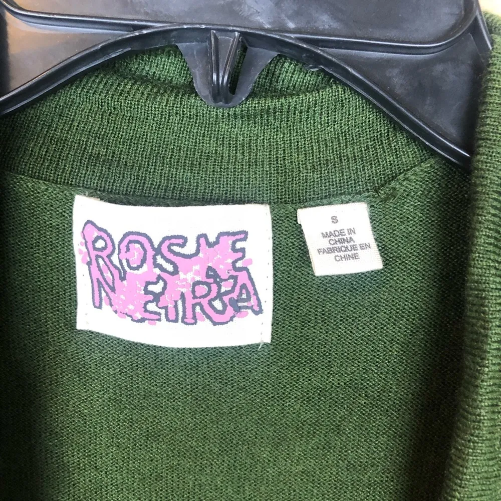 Anthropologie Rosie Neira Olive Green Cardigan S - Image 2