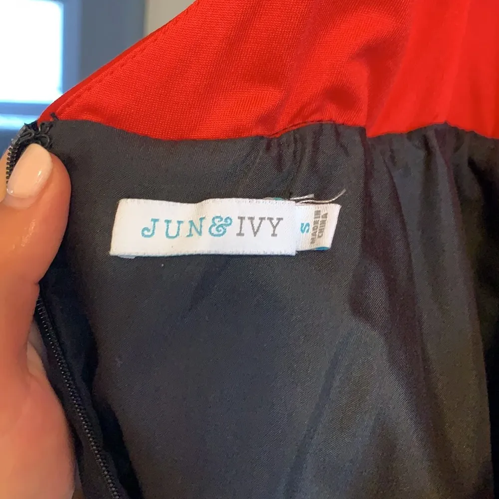 Jun & Ivy Red bow back dress - Image 4