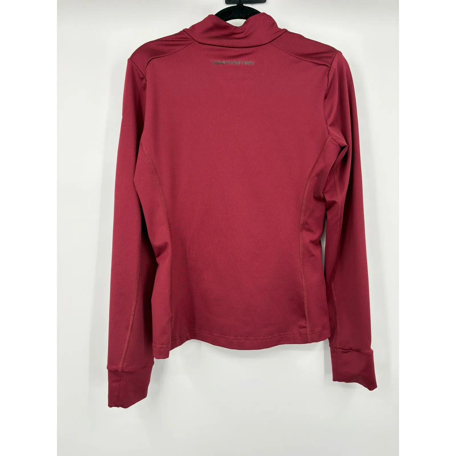 Obermeyer resort Women's Burgundy Quarter Zip Long Sleeve Active Top Size S - Image 5