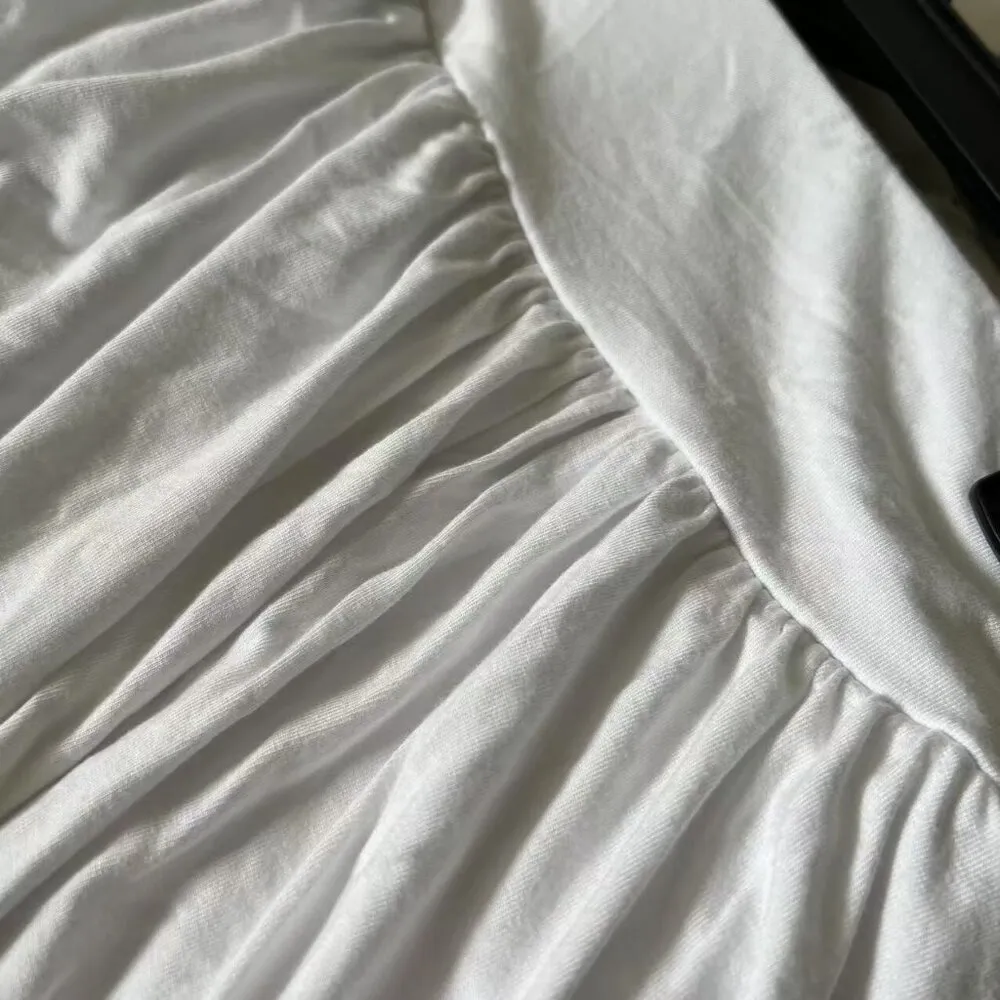 NWT SEE YOU MONDAY Women's Bubble Mini Skirt Size M White Made in Mexico - Image 4