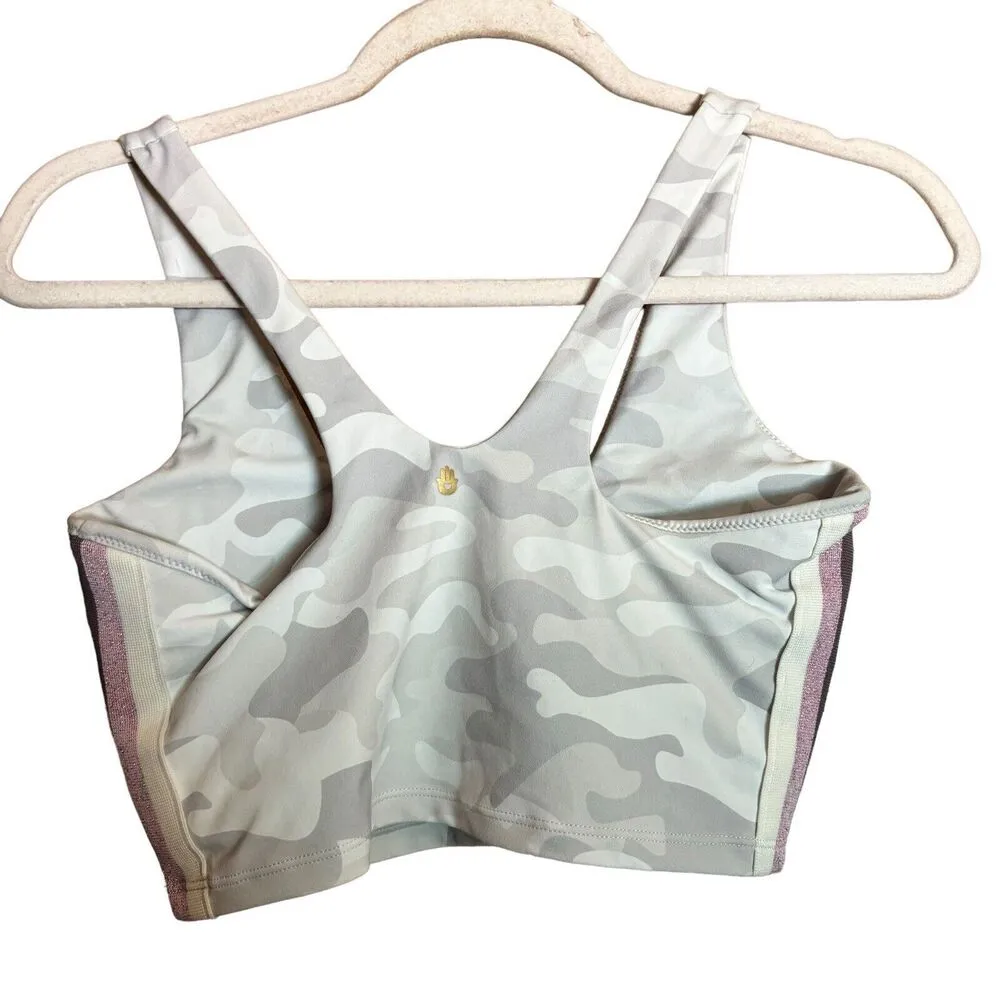 Spiritual Gangster Sports Bra Medium Multicolor Shakti Brami Camo Side Stripe - Image 2