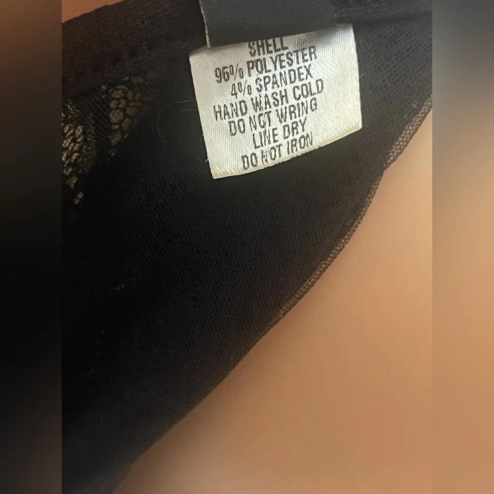 Windsor Vintage Women's Size L Black Hip Cut Out Sheer Lace Formal Gown - Image 9