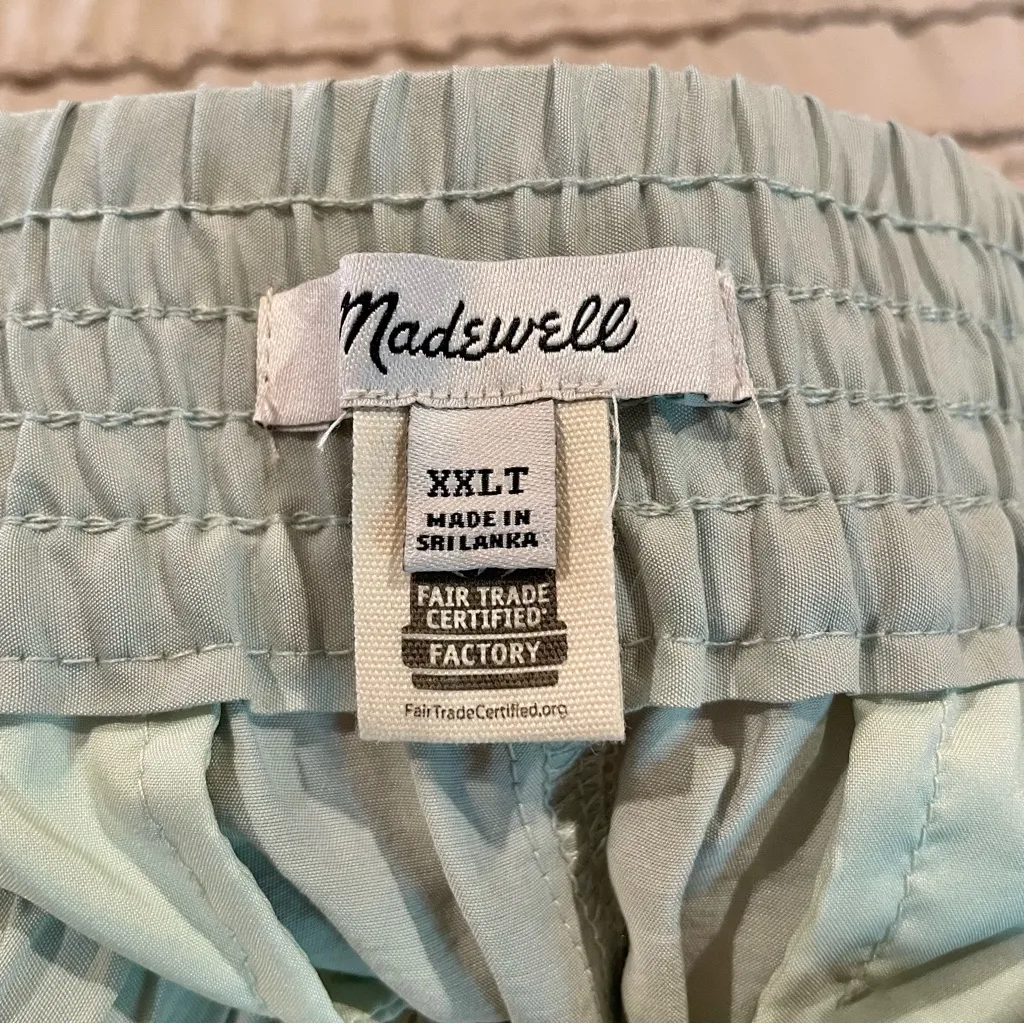 Madewell The Tall Carley Wide Leg Pant in Softdrape Sage Mist Green XXLT NL893 - Image 5