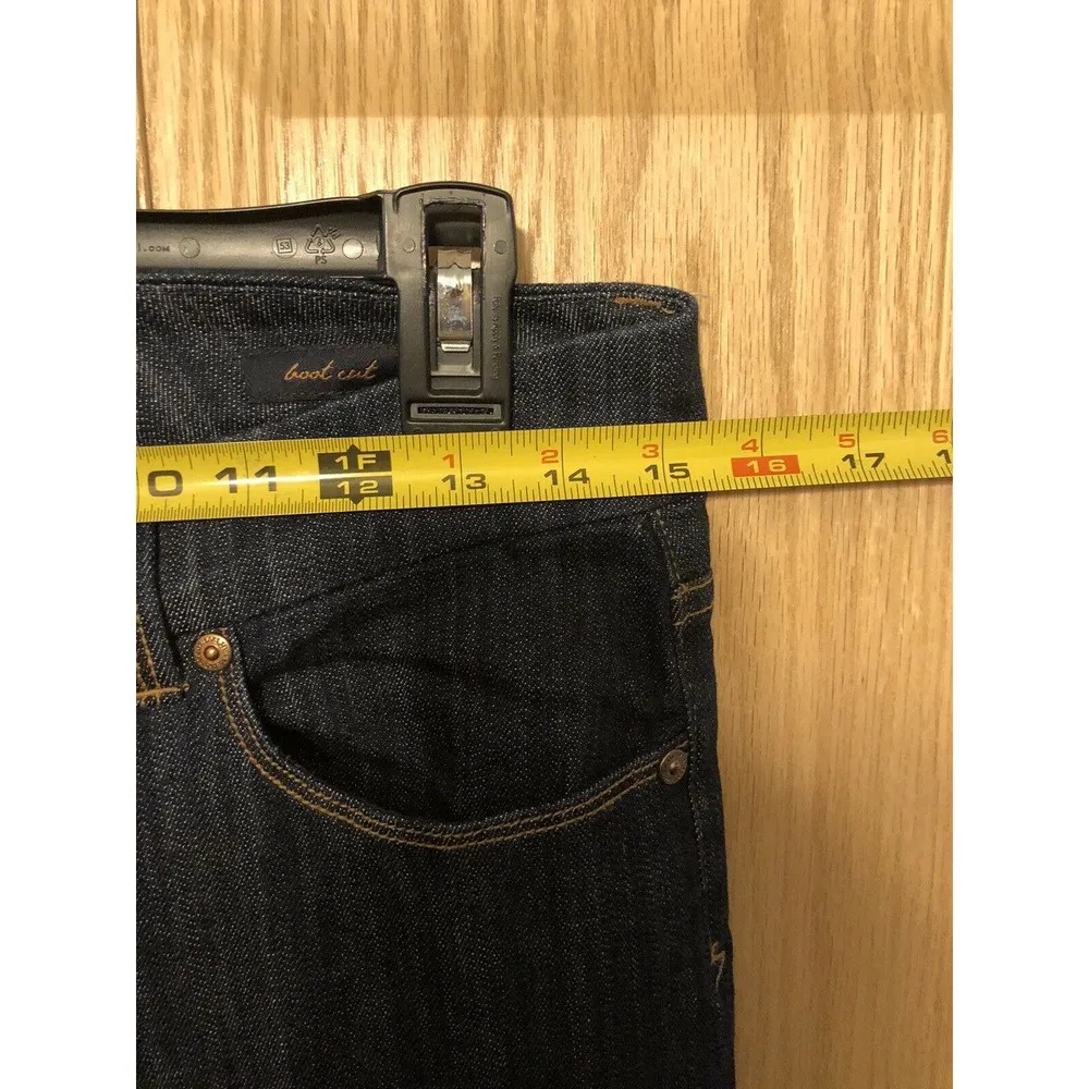 Seven 7 Jeans Womens Size 4 Bootcut Dark Wash Embroidered Pockets Spandex - Image 6