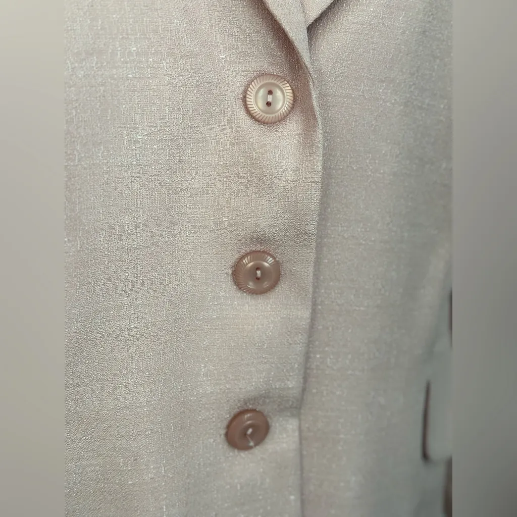 Danillo Blush Pink 3 Button Blazer w/Flower Accent Plus Size (1080) - Image 8