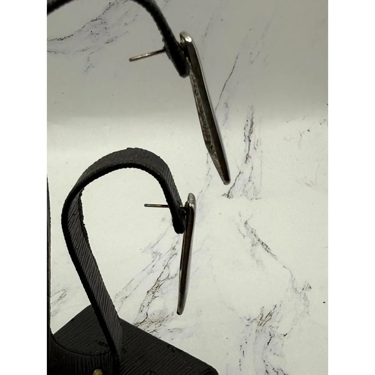 Chic Geometric Silver Tone Earrings A Cut Above the Rest! - Image 5