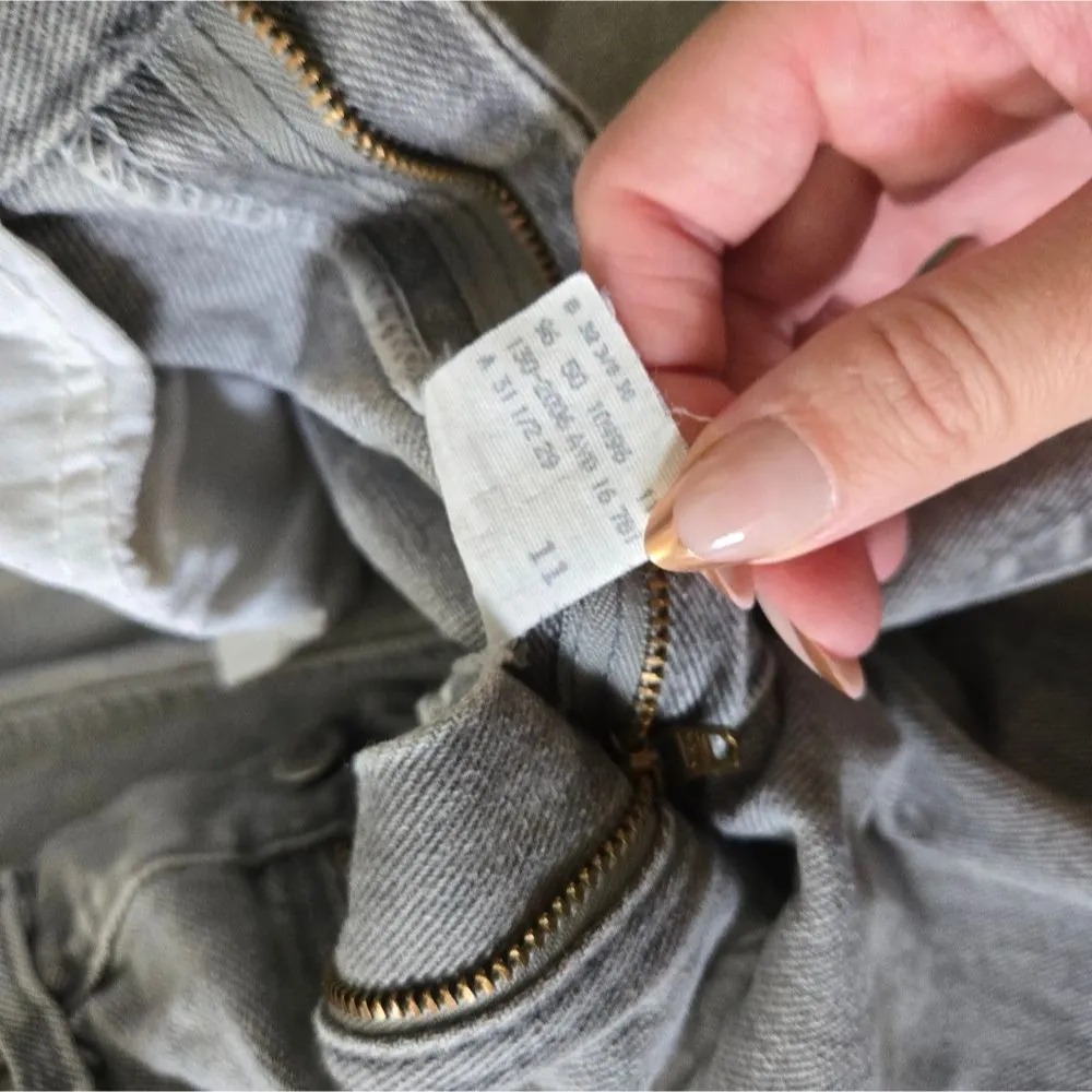 Vintage Riders by Lee Jeans Gray Straight Leg Denim Classic Fit 11 y2k - Image 6