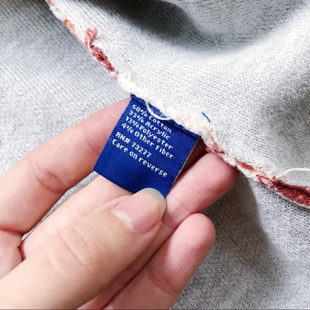 Apt 9 • striped coatigan sweater grey orange cardigan duster longline open - Image 7