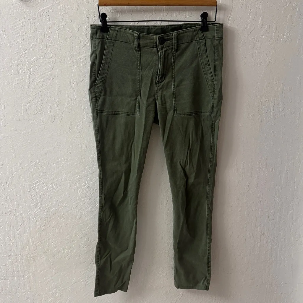 Cabi The Quest Olive Green Cargo Skinny Ankle Stretch Pants 5315 Size 8 - Image 4