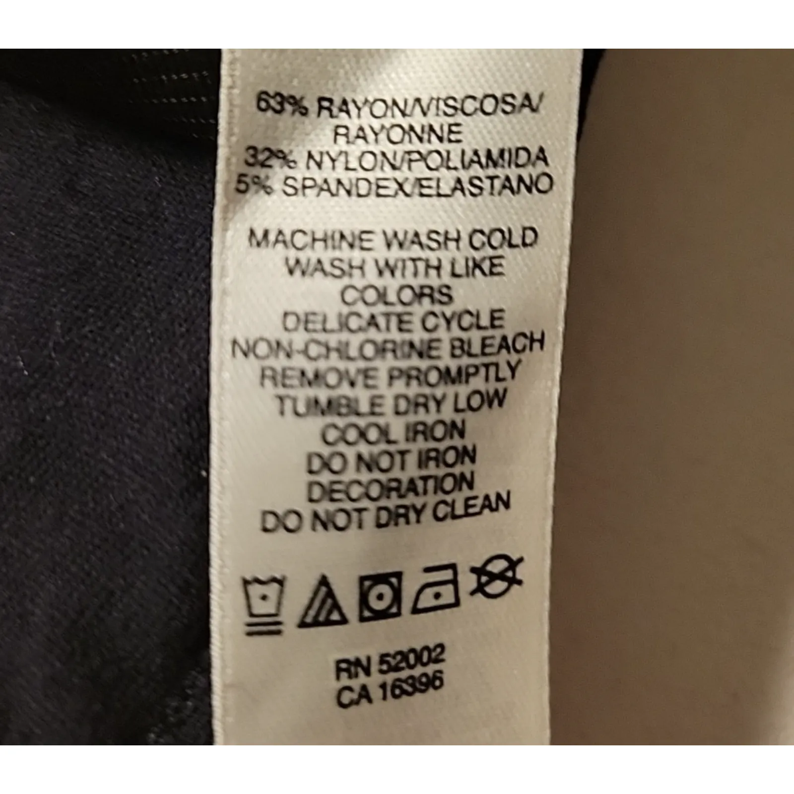 DKNY Womens Zip Pocket Skinny‎ Fit Pants Emo Black Stretch Punk Grunge Size 4 - Image 7