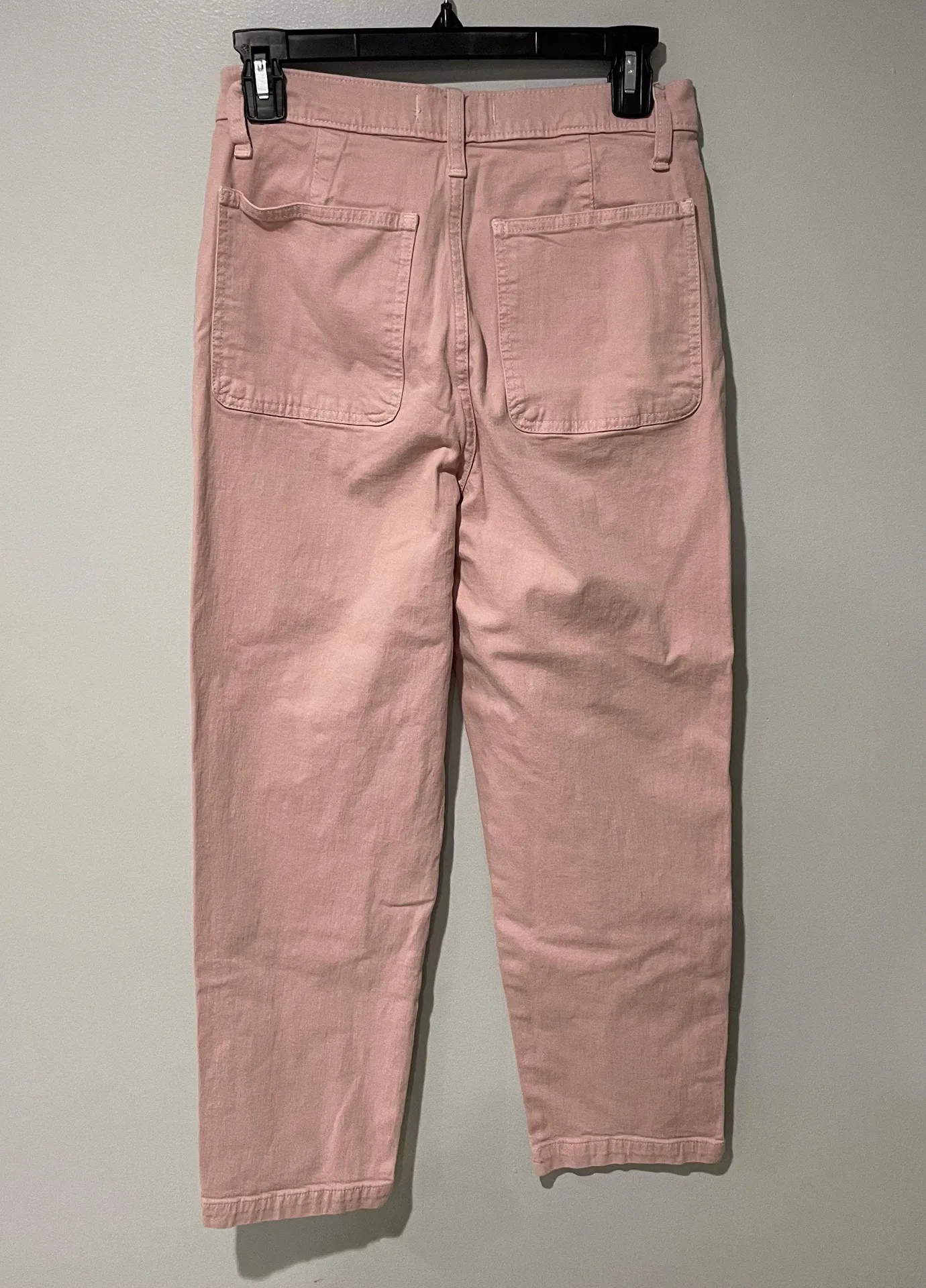 Classic Straight Denim Pants Light Pink - Image 4