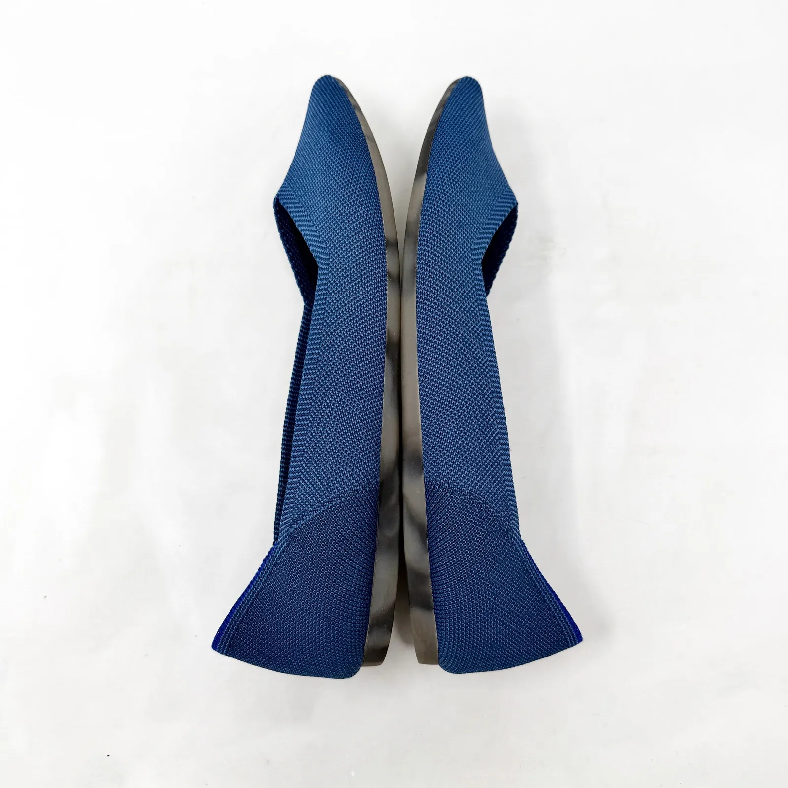 [Rothy’s] The Point Deep Ocean Blue Slip On Washable Ballet Flats Like New 10.5 - Image 10