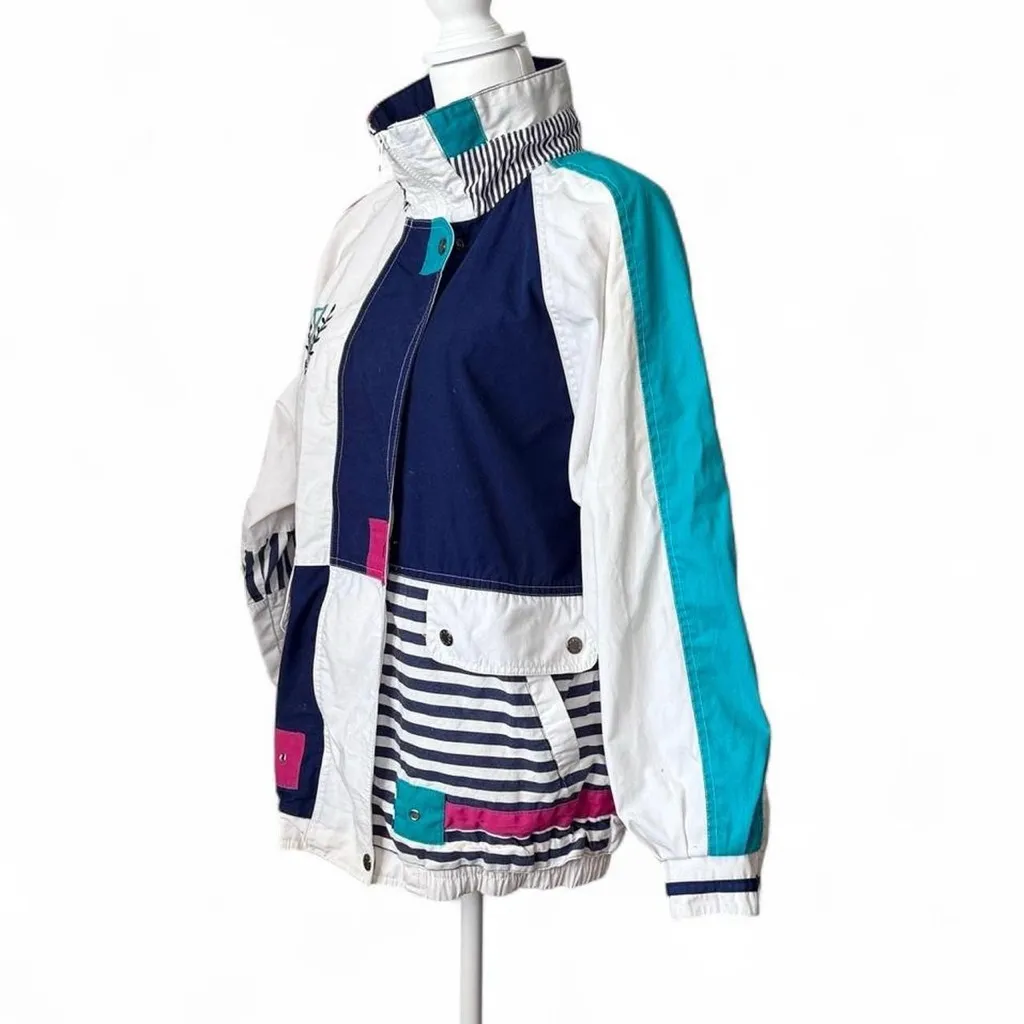 Vintage 80s Windbreaker Jacket - Image 2
