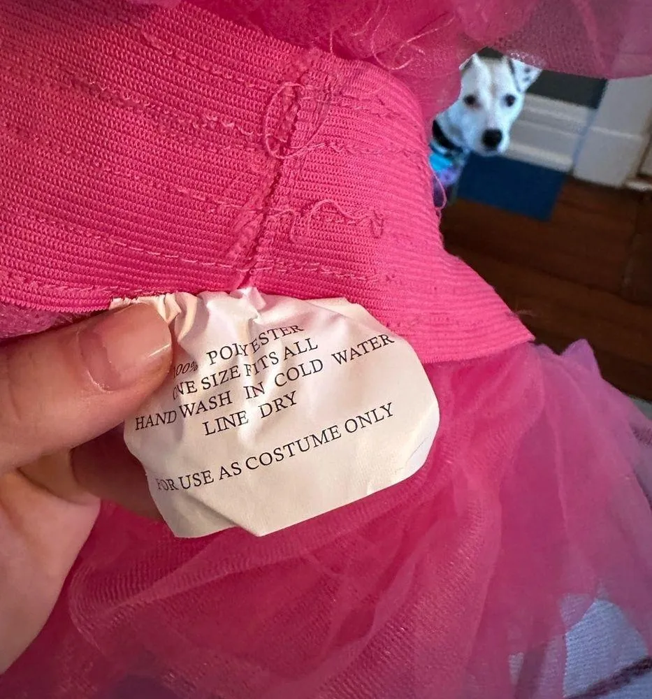 Pink Puffy Tulle Skirt/Wrap - Image 3