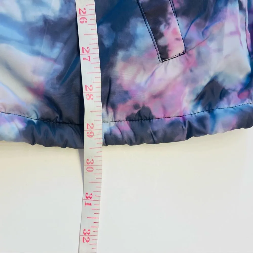 Victoria's Secret Pink Windbreaker Snap Button Coat Jacket Tye Dye Purple Sz XS‎ - Image 7