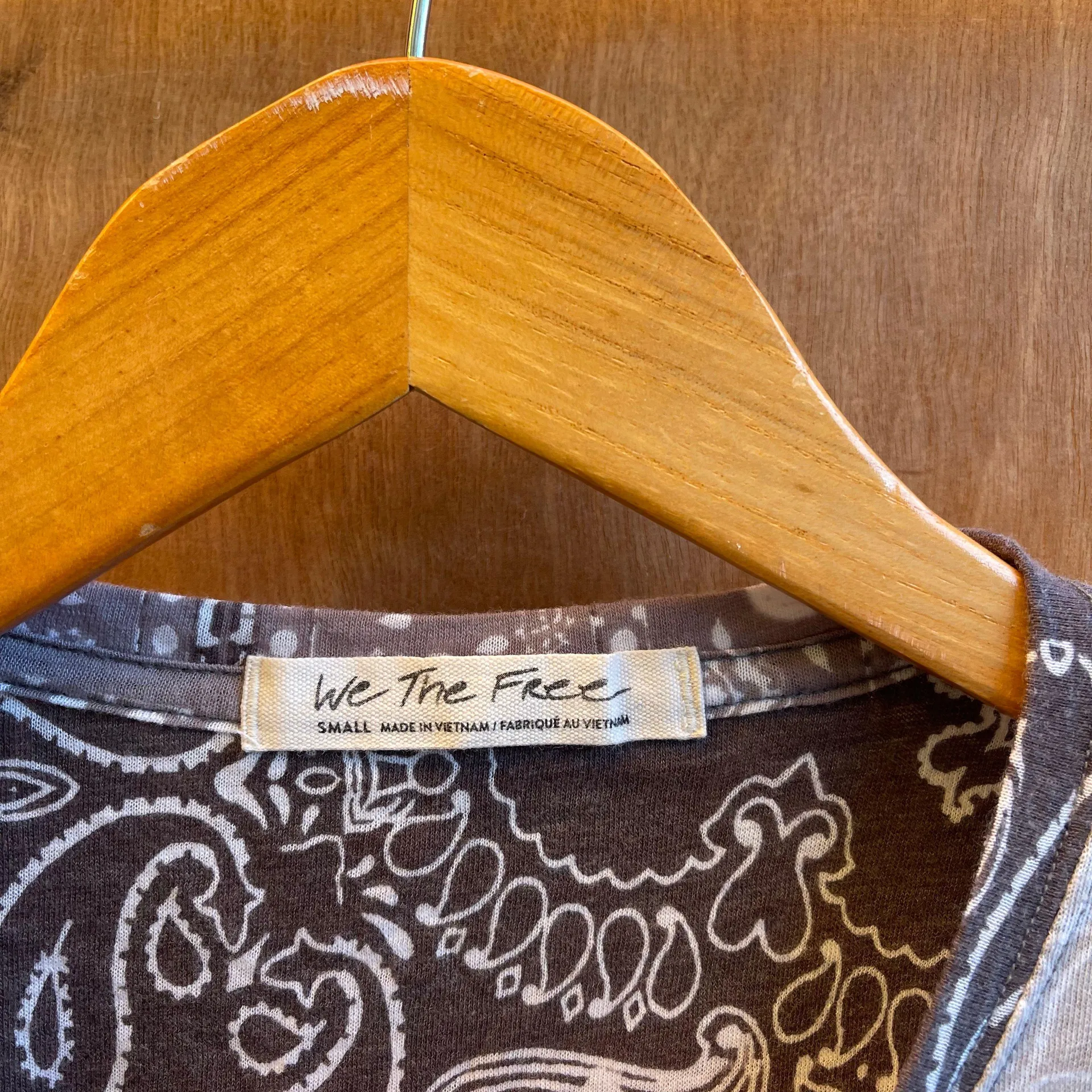 We The Free paisley patchwork tee - Image 3