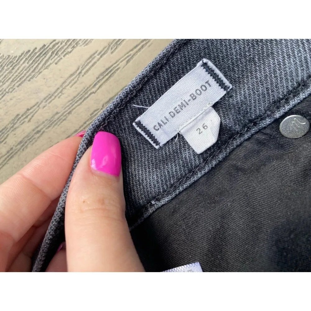 Madewell Cali Demi Boot Grey jeans size 26/2 - Image 7