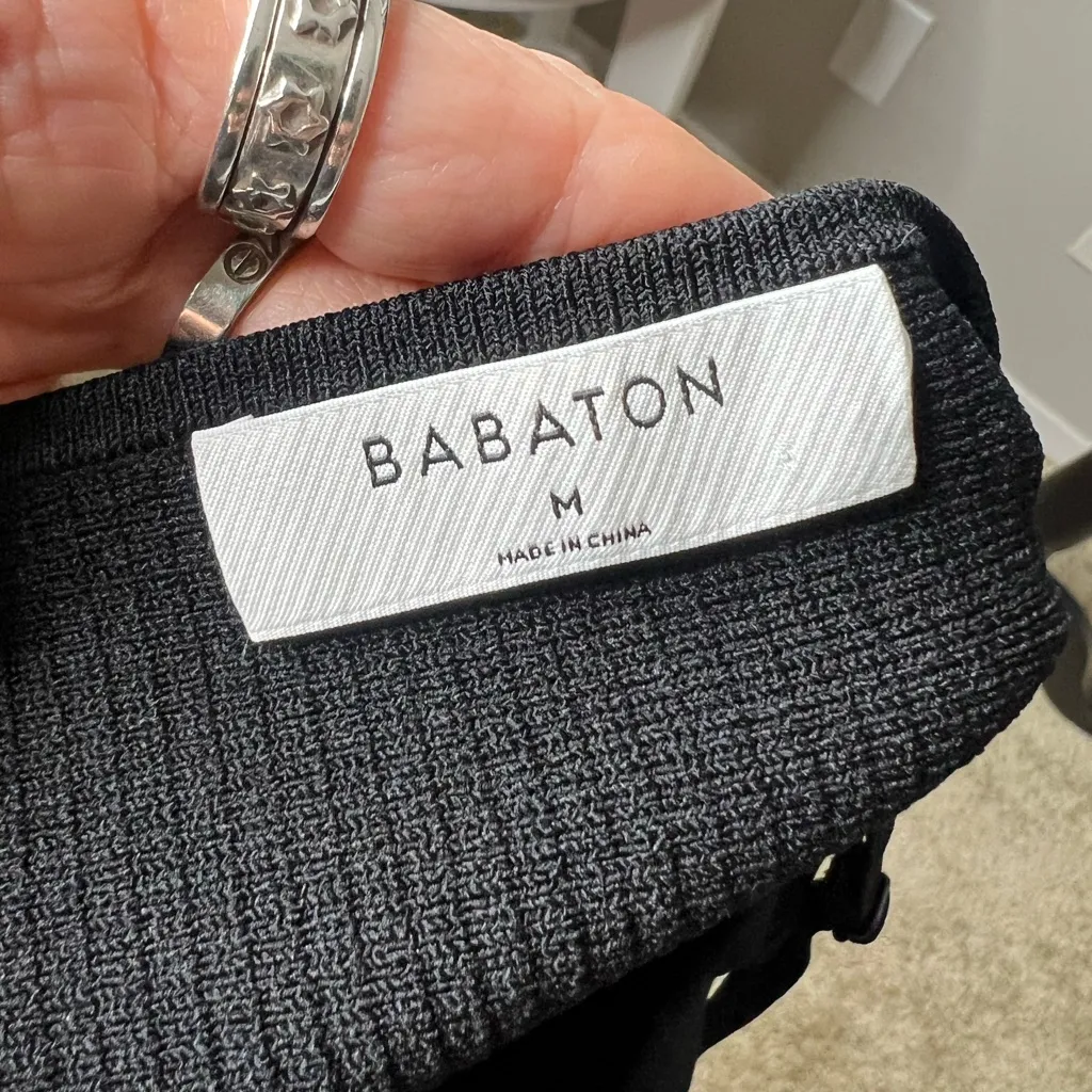 Babaton ribbed cami tank medium black Aritzia‎ - Image 8