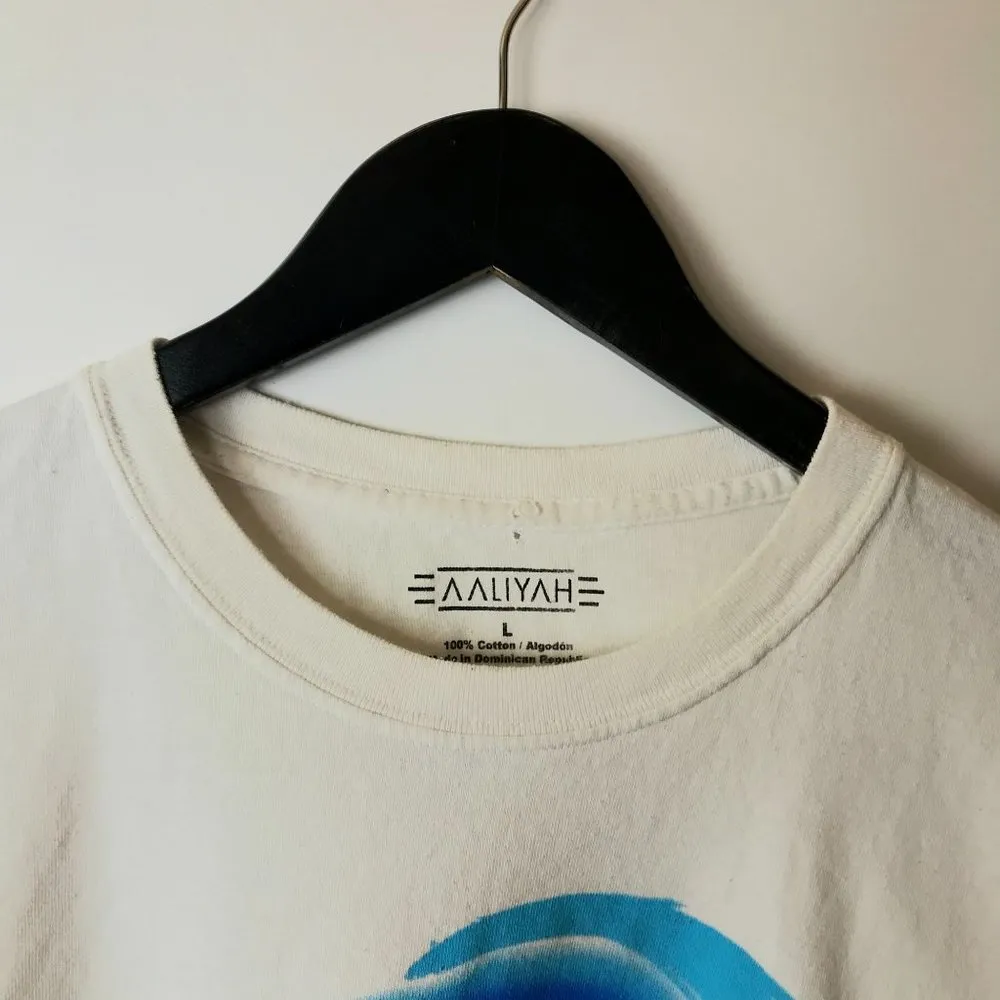 Aaliyah American Singer T Shirt RNB Princess Graphic Tee 100% Cotton White Large - Image 10