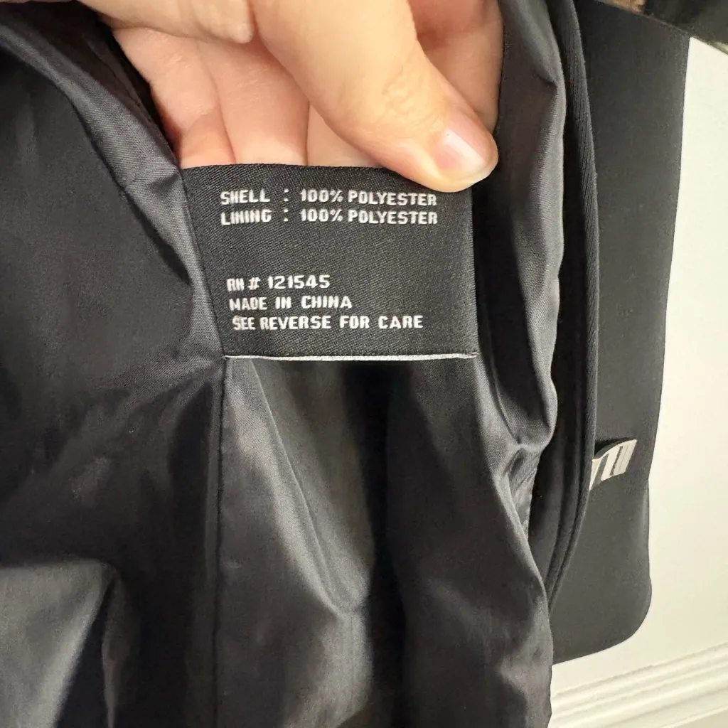 London Fog Black Rain Jacket Detachable Hood With Rain Gear Hooks SP Outdoor - Image 3