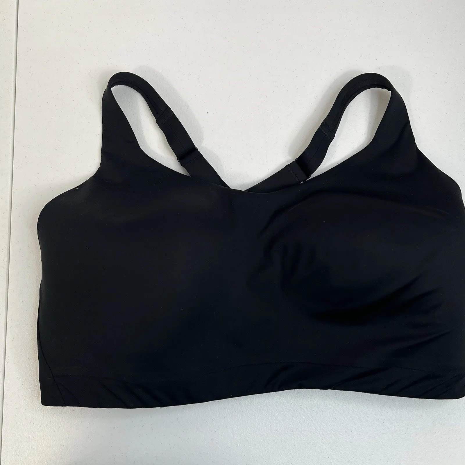 Athleta 40F Advance Sports Bra High Impact Full Coverage Black 405744 Running - Image 3