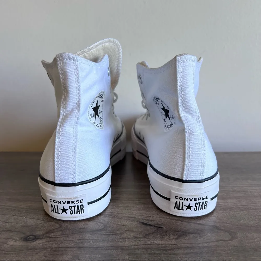 Converse Chuck Taylor All Star Hi Lift White Platform Shoe Size 10 #B1447 - Image 7